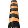 Rubber Speed Control Hump, Dual Channel, 2 Units, 72.8" Length, Supports Up to 22000 LBS, Dimensions 72.8 x 12.2 x 2.2, Suitable for Asphalt,