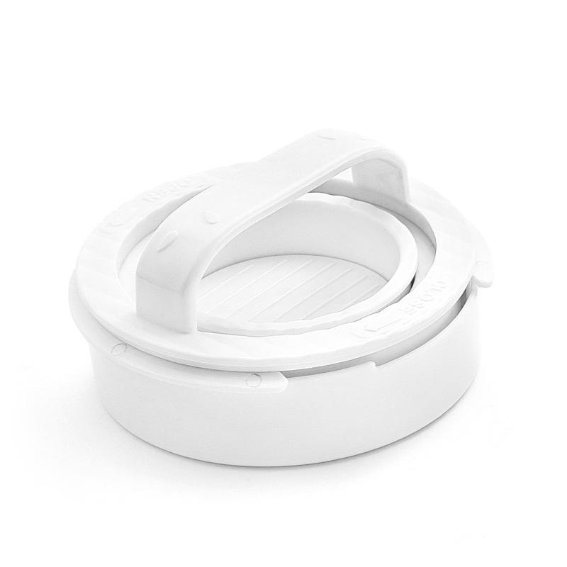 Round Burger Patty Maker Set with Meat Press DIY Beef Burger Tool for Home Cooking Camping Picnic Parties