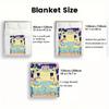 OMORI Theme 2D Flat Pattern Flannel Blanket High Quality All Seasons Warmth and Comfort Perfect for Christmas Gifts.PMT0914177