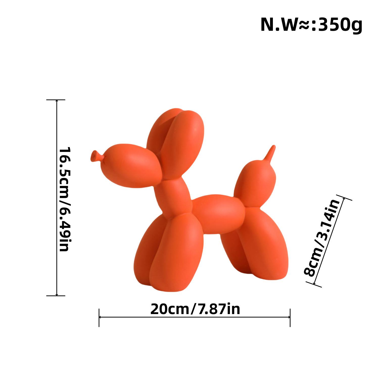 Modern Schlank Nordisch Kreatives Design Ballon Hund Ornamente Wohnzimmer Schlafzimmer Weinschrank Dekoration Harz Handwerk Weiche Dekoration Kunst red