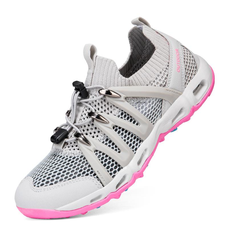 Summer Non-slip Hiking Shoes Men Women Breathable Wading Travel Shoes Lightweight Climbing Sports Shoes Multifunctional Sneakers