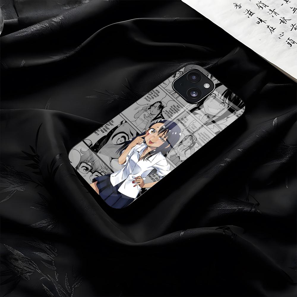 

Nagatoro San Phone Case For IPhone 17 Pro Max 16 15 14 Pro Max 13 11 Plus Glass Cover iPhone 16 Pro