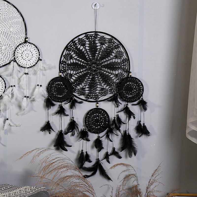 

Vintage Bohemian Simple Style Dream Catcher Wall Hangings Large Wind Chimes Handmade Ornaments Home Decorations For Holiday Gift