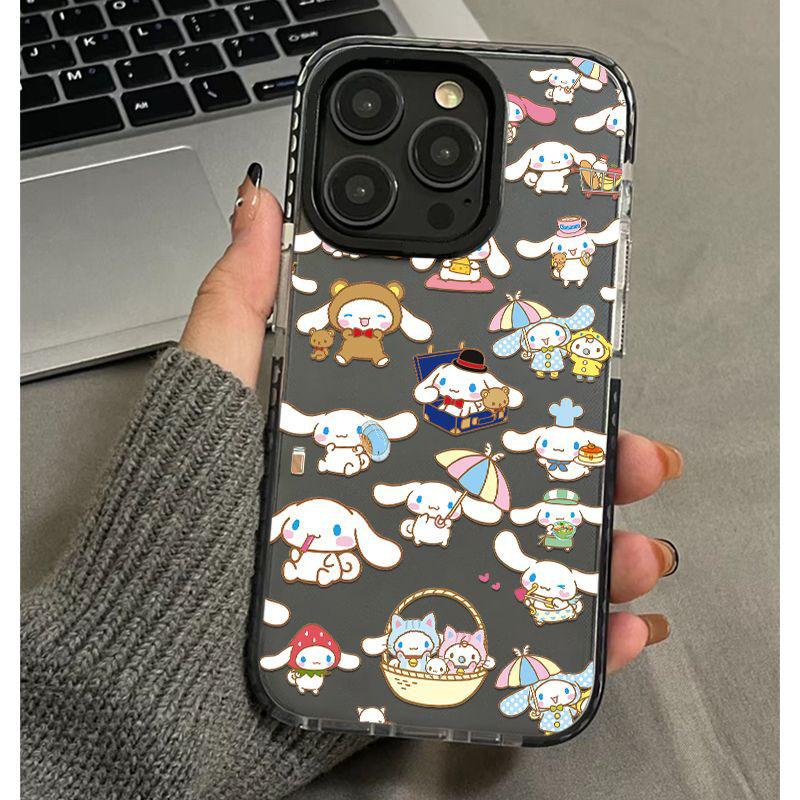 Cartoon Full Screen Yugui Dog iPhone11promax Apple 11 Mobile Phone Case 11 Transparent 11 Black Edge 11 Silicone 11