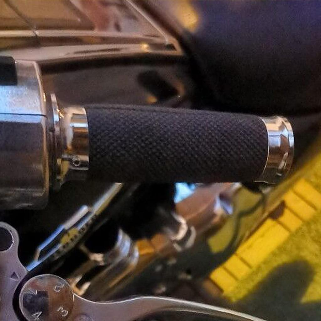 HCmotorku Bike Handle Grip Grip 1" Handlebar Hand 25mm for Harley Touring 1996-2007 Sportster