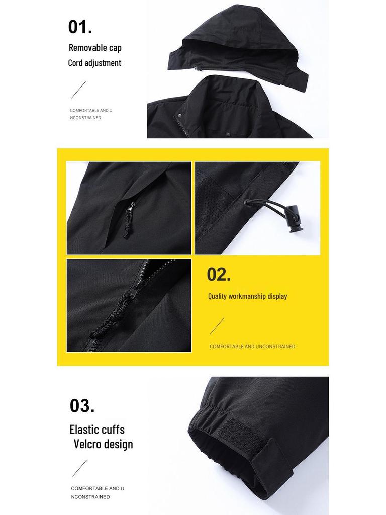 Men’s 2024 Casual Hooded Outdoor Sports Jacket for Youth