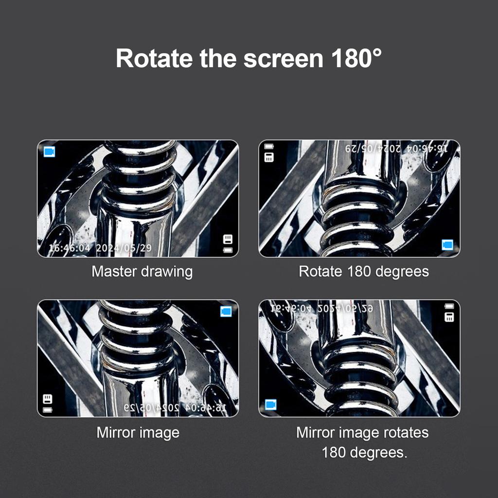 1080P Sewer Inspection Camera with 4.5 Inch IPS Screen Monitor Borescope Camera with LED Fill Light