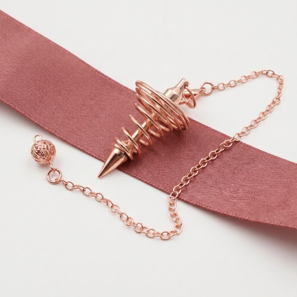 Copper Plated Chakra Pendulum Ornament 1.65x0.86 in Meditation Pendulum Personal Use