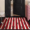 Bow Striped Carpet Girls Room Decoration Coil Rug Bedroom Decoration Simple Generous Bathroom Kitchen Balcony Anti Slip Mat