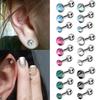 3 Pcs Rhinestone Ear Studs Fashion Tragus Helix Bar Cartilage Piercing Earrings