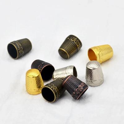 1pc Vintage Ring Thimble for Sewing Fingers Cover Protecting Metal DIY Handmade Thickened Craft Cross-stitch Accessories Tools