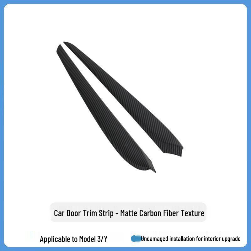 Carbon Fiber Decor Strips for Tesla Model 3/Y Dashboard & Console Protection