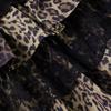 Leopard Print Lace Patchwork Y2K Skirt - European & American Sexy Slim Fit