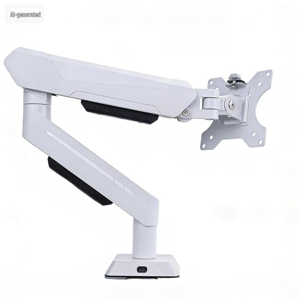 Rotating Mechanical Monitor Stand with Adjustable Arm for Secondary Display