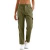 Damen Utility Cargo-Hose mit Reißverschluss Mehrere Taschen Strapazierfähige Nähte Outdoor-Wander-Arbeitskleidung Hosen