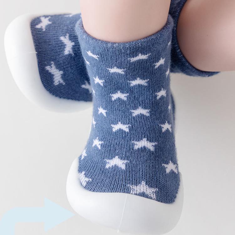 New Baby Toddler Shoes Indoor and Outdoor Baby Soft Sole Floor Shoes and Socks Double Socks Body Non-slip and Breathable