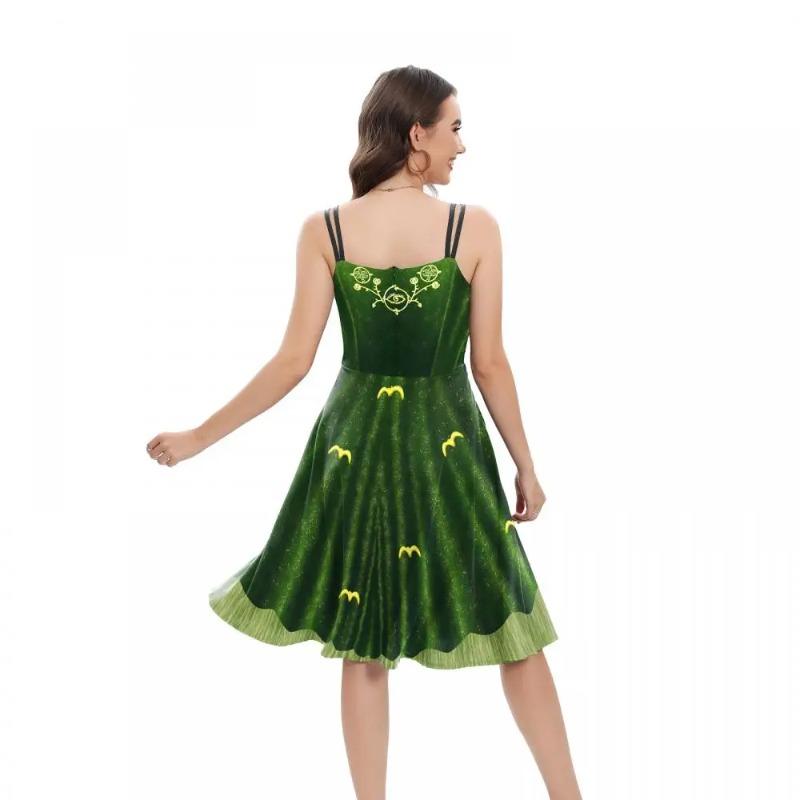 Hexenkleid Damen Winifred Sanderson Mary Sarah Schwester Cosplay Kostüm Erwachsener Klassisches Kleid