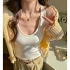 American Retro Spice Girl Sling Vest Women's 1111 Summer Wear Slim and Skinny Pure Bottom Inner Top