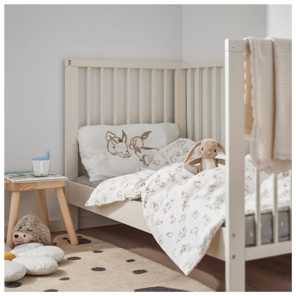 IKEA DVARGHARE Plush Rabbit, Beige, 21cm (m00597066)