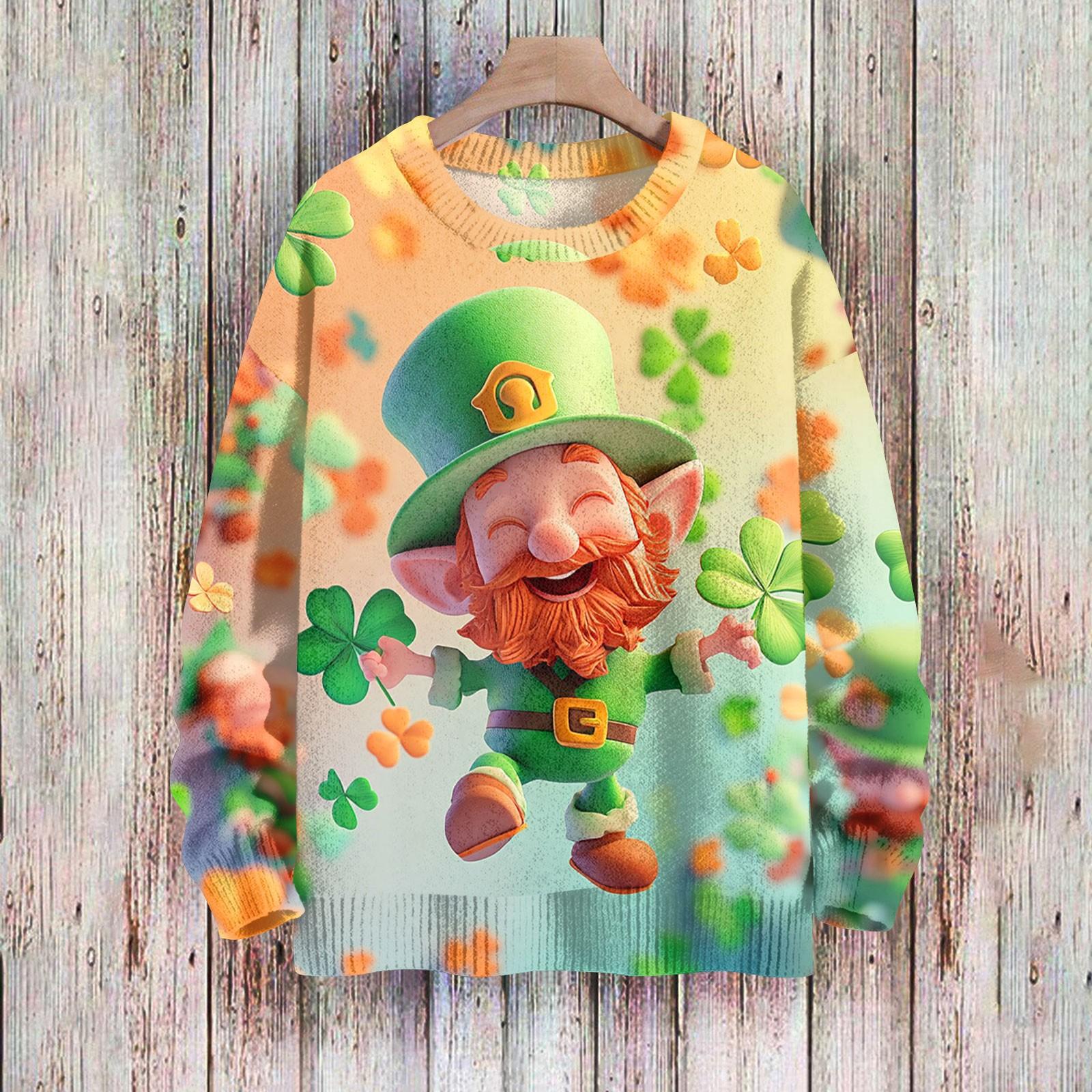 

Счастливые толстовки для женщин вязаный свитер симпатичная рубашка осенний круглый вырез пуловер топы XL жёлтый