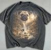 Mops heult zum Mond Vintage T-Shirt, Vintage Grafik-T-Shirt, Geschenke für Hundeliebhaber