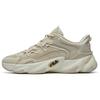 Textile, Synthetic Leather Low Top Running Shoes Men's Beige F12M141105FAG
