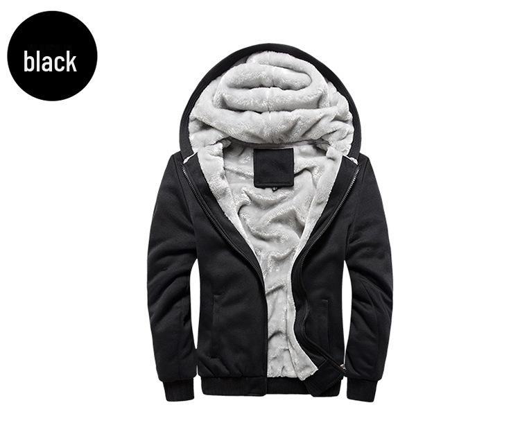 Pánská bunda s kapucí Korean Sports Plus Velvet 2018 – zesílený svetr na podzim/zimu