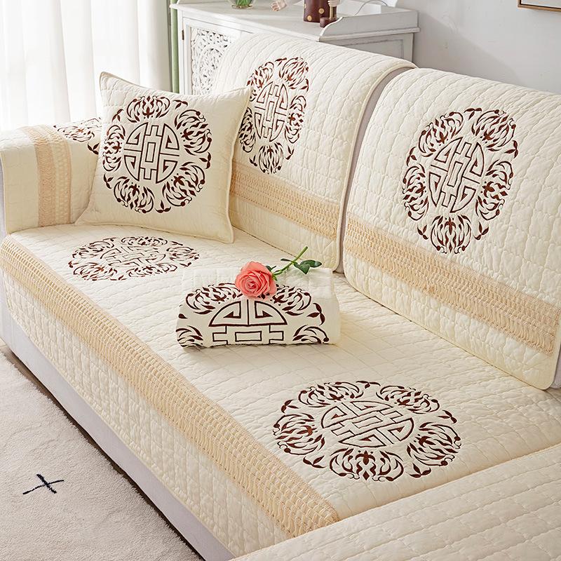 Pernă de bumbac pentru canapea chinezească, universală pentru toate anotimpurile, antiderapantă, de înaltă calitate, pentru canapea din lemn masiv, simplă, modernă, husă din pânză, husă