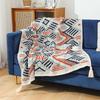 OEING Nordic Retro Knitted Throw Blanket