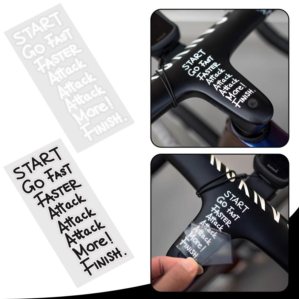 Bicycle Stickers for Bicycle Frame Top Tube DIY Incentive Waterproof Cycling Sticker MTB Road Bikes Decals