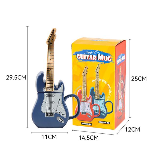 Type of Creative Guitar Shape Mug High-capacity Ceramic 450 Cup Novelty Gift