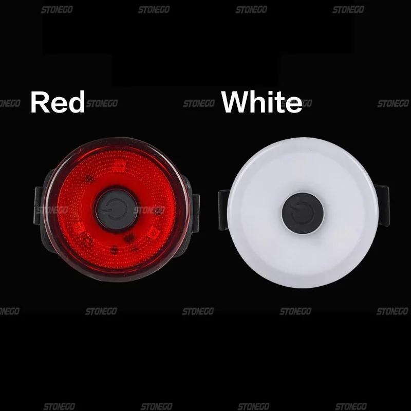 

Waterproof USB Rechargeable LED Bike Tail Light Bicycle Rear Light for Mountain Road Cycling Safety Accessories белый