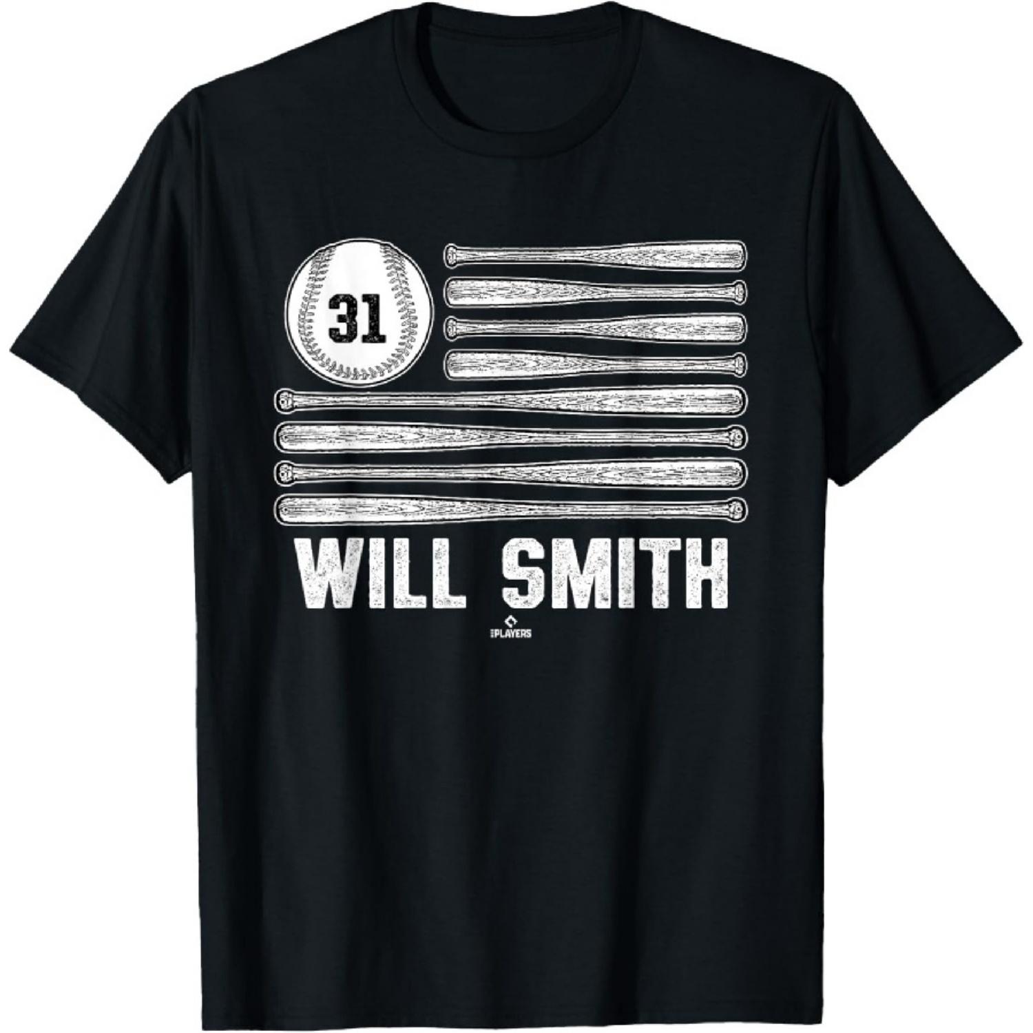 

Baseball American Flag Will Smith Kansas City Baseball MLBPA T-Shirt S