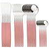 24-Piece Stainless Steel Western Steak Knife Set - Durable, Dishwasher Safe Home Kitchen Tableware Essentials