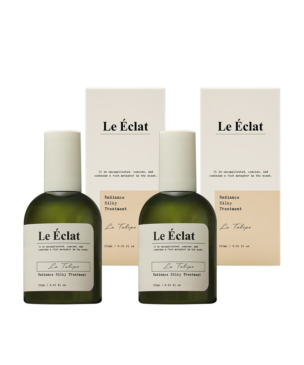 Le Eclat Radiance Silky Treatment La Tulipe 250ml 2 pieces