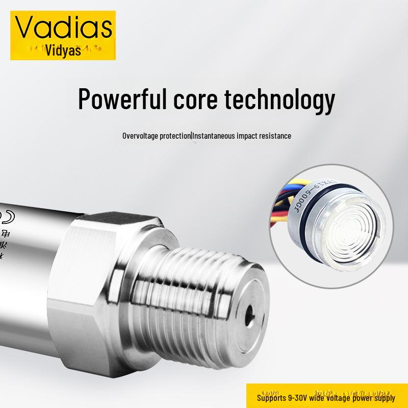 Vadias Digital Pressure Transmitter: 4-20mA for Water, Air, and Hydraulic Oil