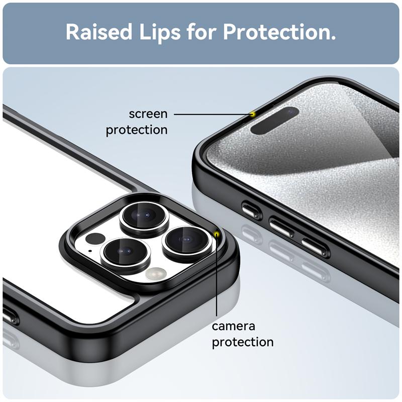 For APPLE iPhone 16 Pro Case Luxury Transparent Silicone For iPhone 16 Pro Case Phone Protector Cover for iPhone 16 Pro Cover