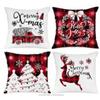 New Christmas Pillow 4 Combination Picture Pillow Cushion Pillowcase Home Office Pillowcase