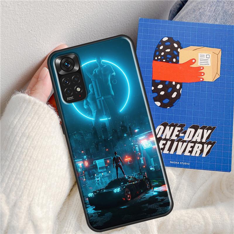 Cyberpunks Case For Xiaomi Redmi Note 11 Pro 8 9 10 Pro Note 10S 11S 9S K50 K40 9A 9C 10A 10C Cover