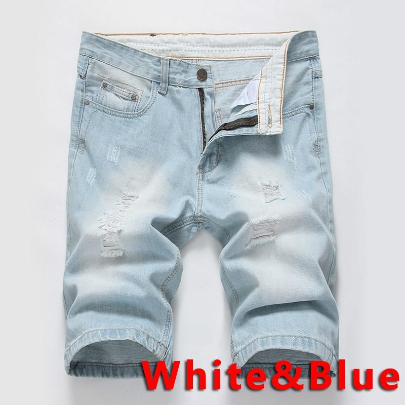 Casual Men Denim Shorts Pants Men Summer and Autumn Fashion Retro Style Jeans Shorts