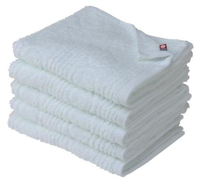 Imabari Towel Face Towel Set of 5 34x85cm White Hotel Specifications Water Absorbent Quick Drying White Hotel Type [Brand Certified]