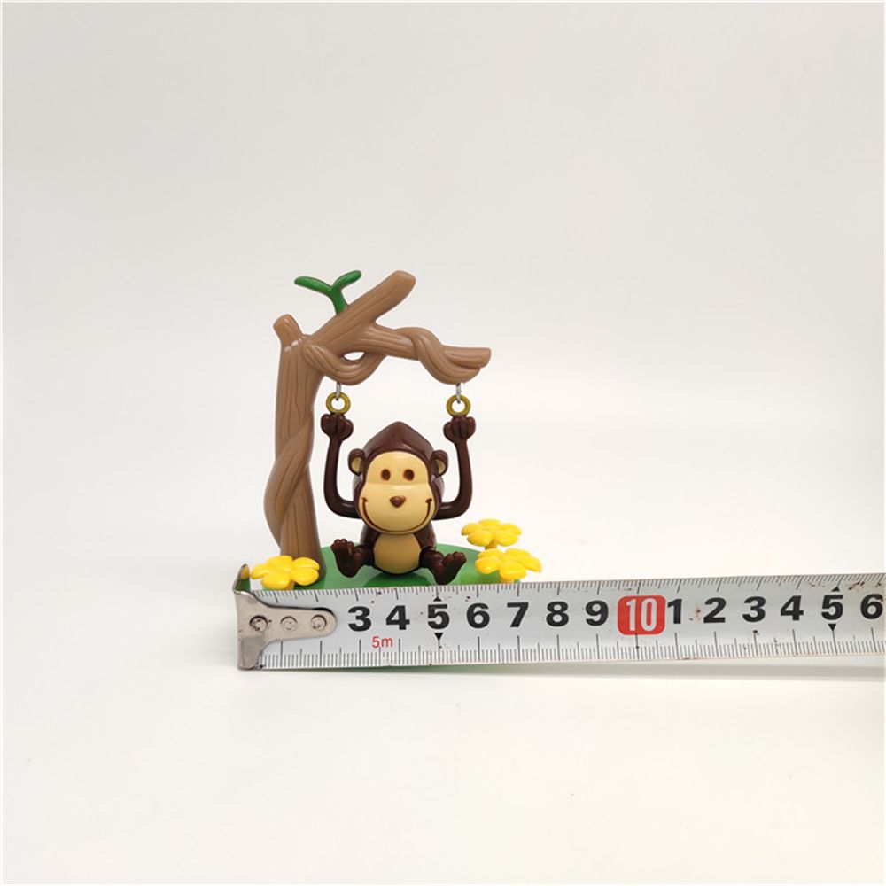 Animated Monkey Toy Car Styling Accessories Solar Powered Dancing Monkey Animal Swinging Ornaments