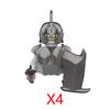 Military Building Blocks Solider Figures Movie Science Fiction Series Weapons Shield Knight Toys Gifts Medieval Mini Bricks MOC
