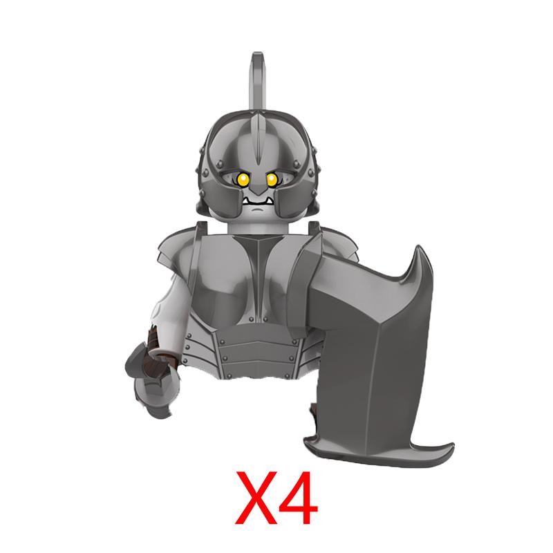 Military Building Blocks Solider Figures Movie Science Fiction Series Weapons Shield Knight Toys Gifts Medieval Mini Bricks MOC