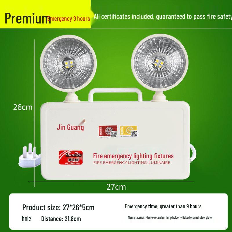 LED-Notleuchte & Rettungszeichen - Superhell, Zwei-in-Eins für Stromausfälle