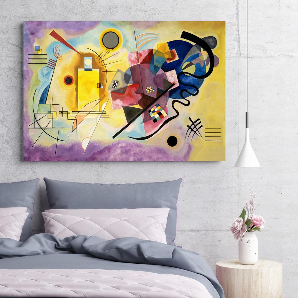 Canvas Painting Kandinsky Yellow Red Blue