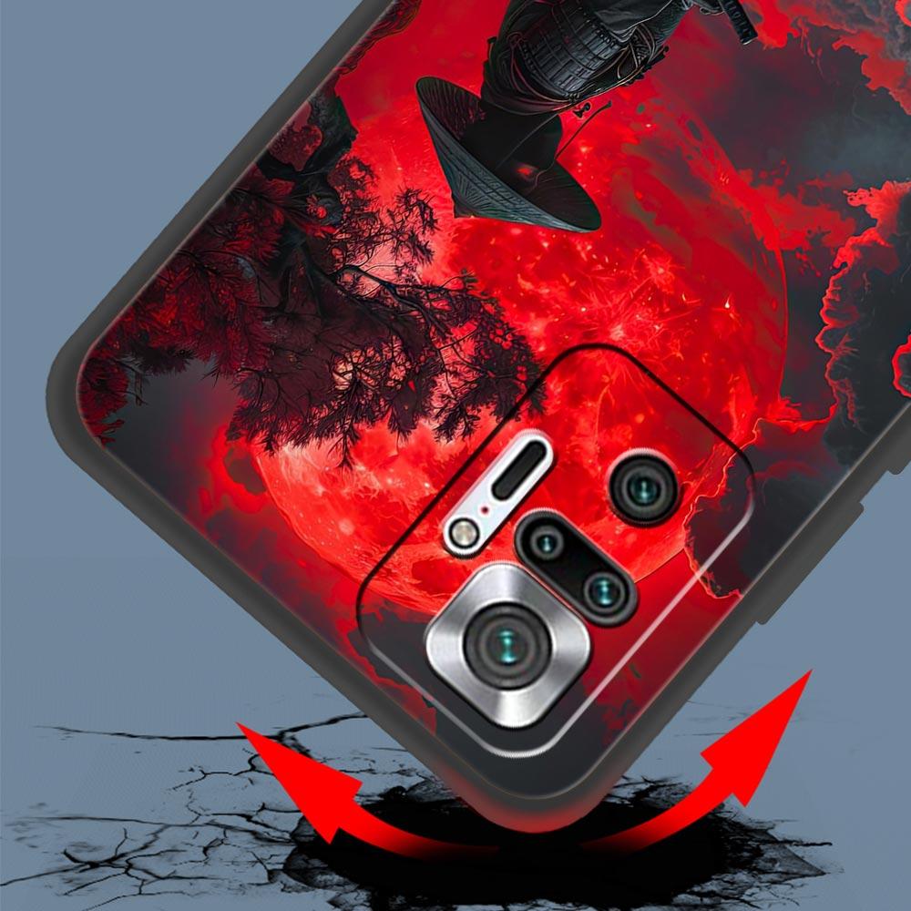 Japanese Bushido Samurai Phone Case For Xiaomi Redmi Note 14 13 5G 10 11 12 Pro Plus 4G 14C 13C 12C 10C Black Cover