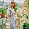 Seondeilaunji Women'S Yellow Ivy 3/4 Sleeve Pajama Dress Set Swsbc072