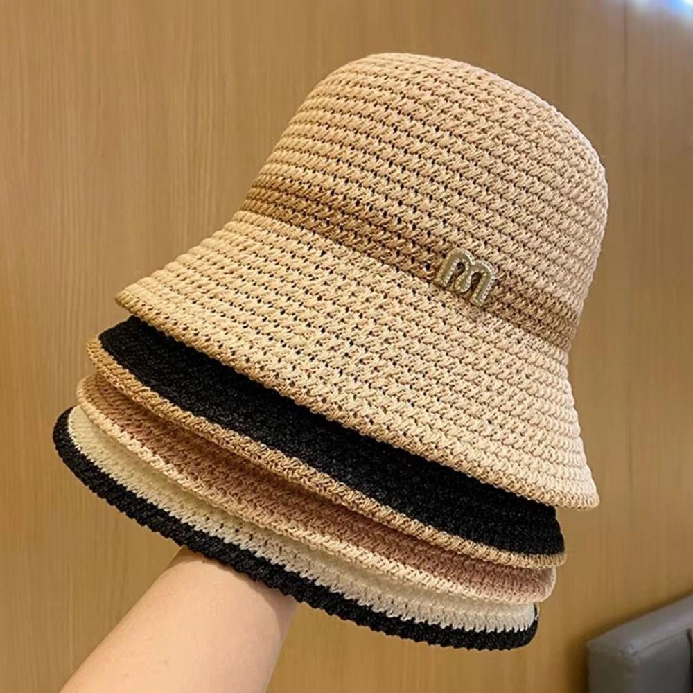 Foldable Bow Fisherman Hat Elegant Sunscreen Bucket Cap Fashion Woman Sun Hat  Mountaineering