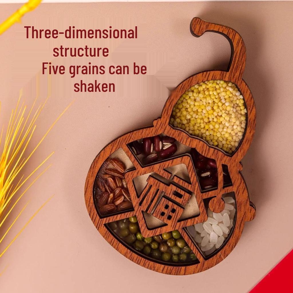 Kreativer hölzerner Einweihungsmagnet: Reiche Ernte Fünf Getreide